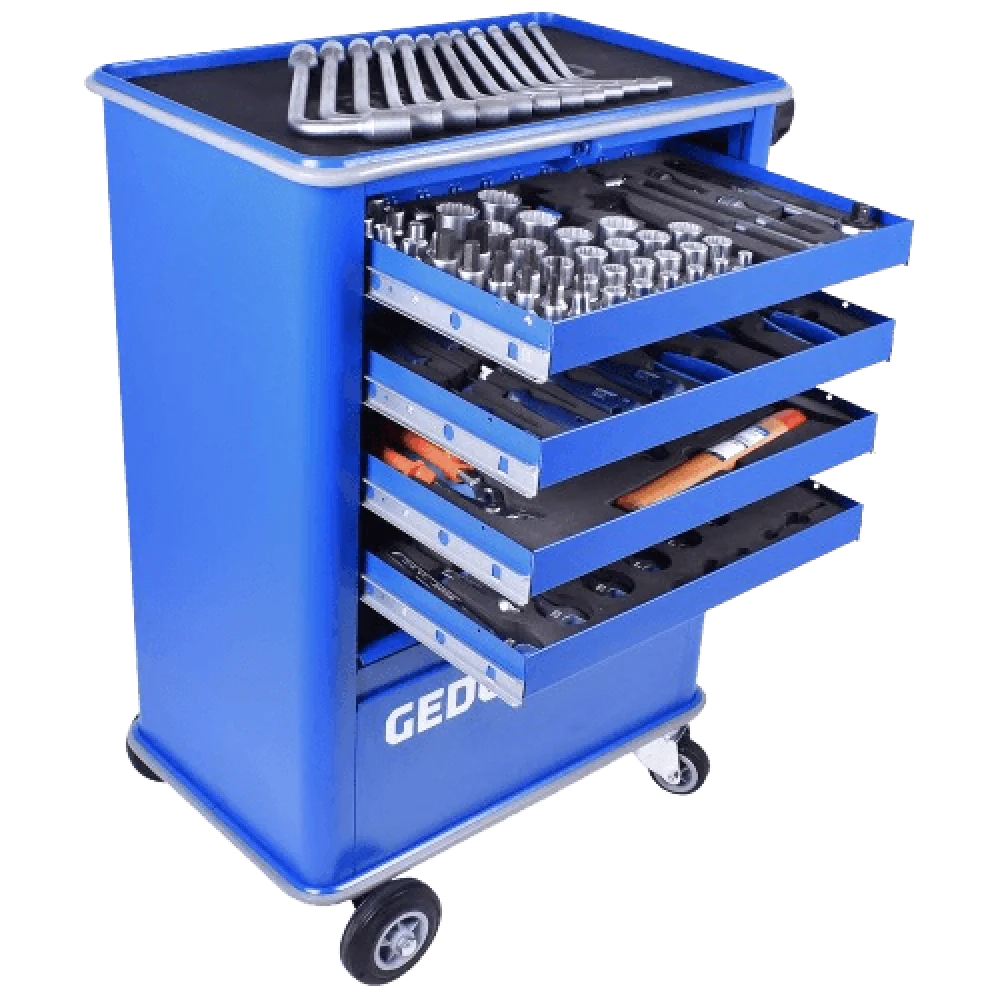 Carro De Ferramentas Adjutant Aço Especial 107 Peç Gedore - Imagem 9