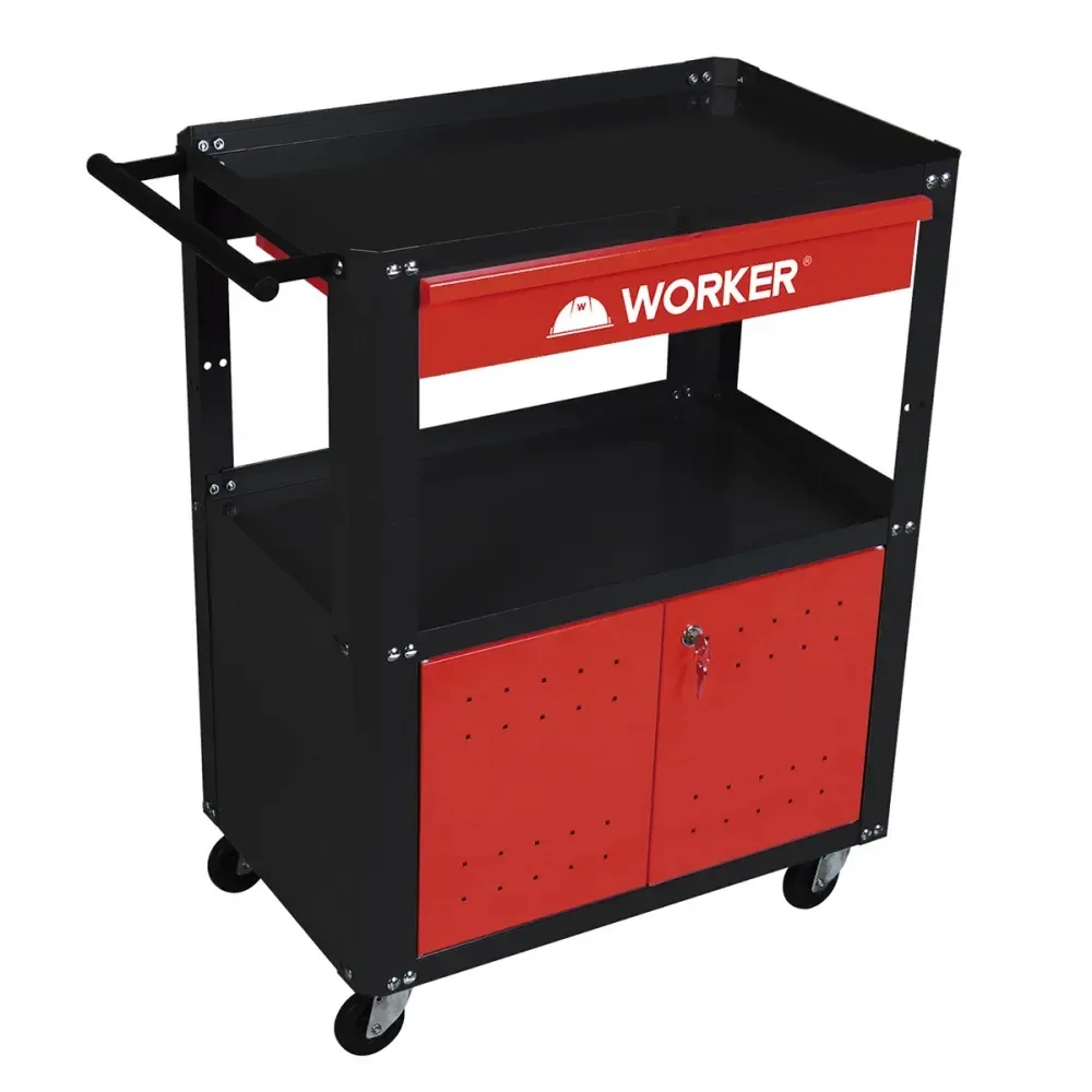 Carro De Ferramentas Semi Fechado Desmontável 80Kg Worker - Imagem 3