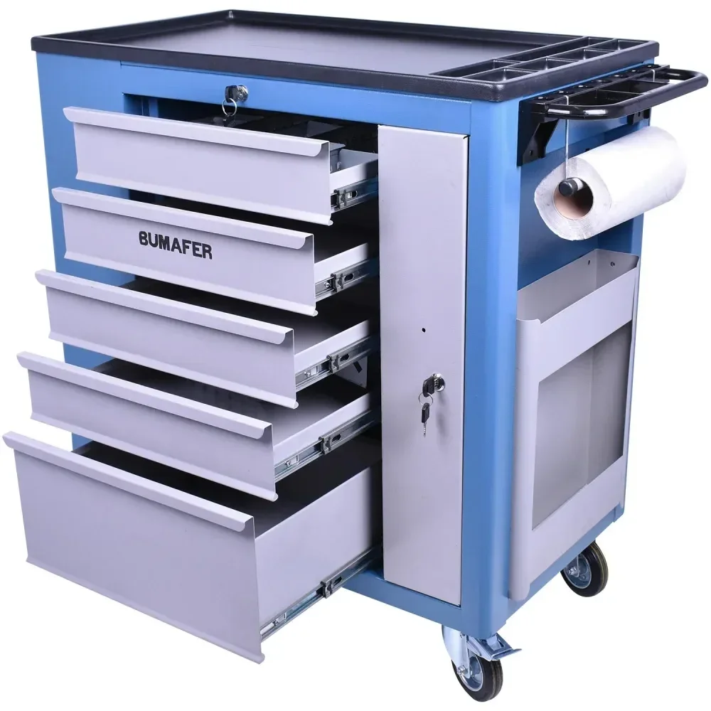 Carro Oficina Com 5 Gavetas E Painel 80X45X86Cm Cr-90 Bumafer - Imagem 4