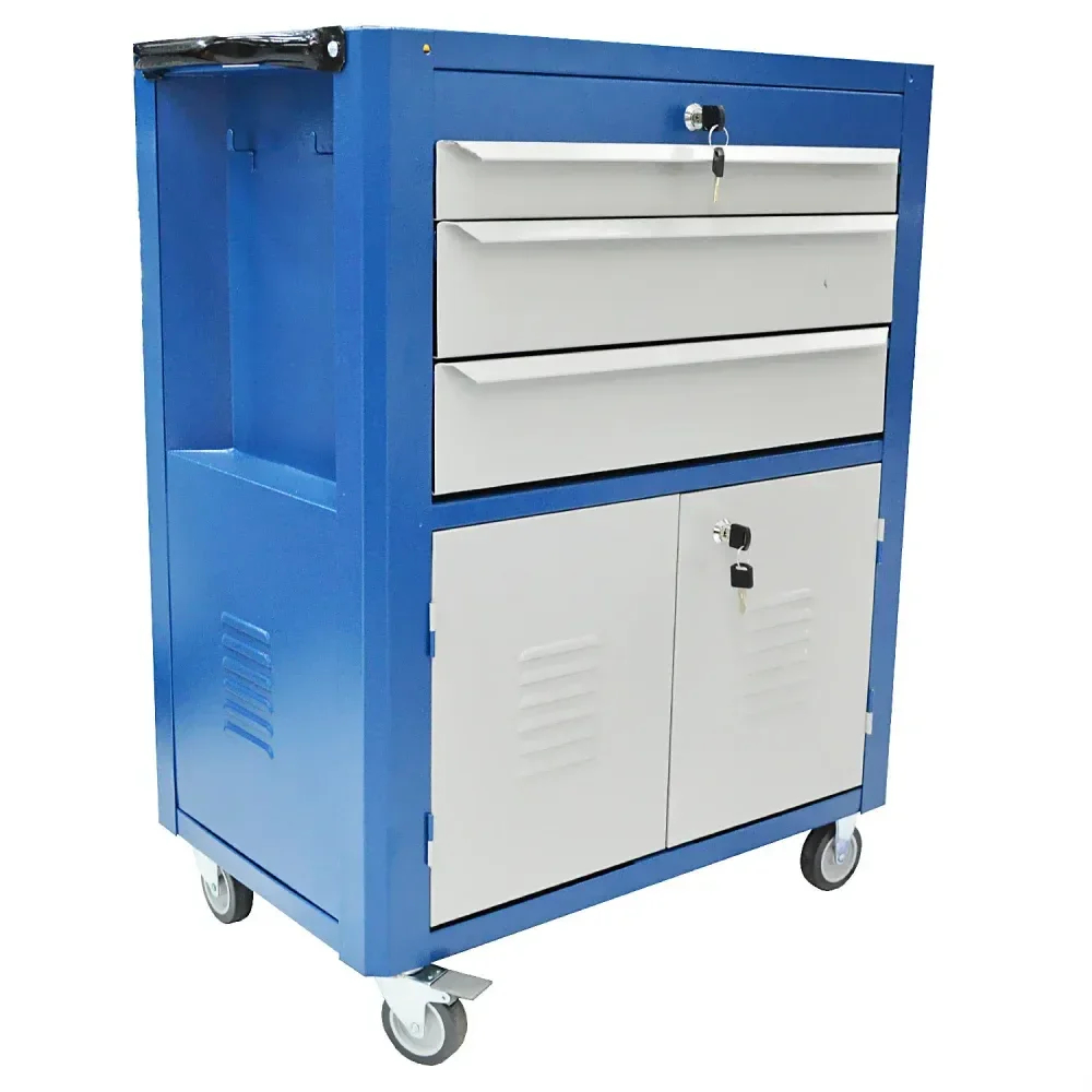 Carro Para Ferramentas C063 Gavetas E 2 Portas Azul Fercar - Imagem 3