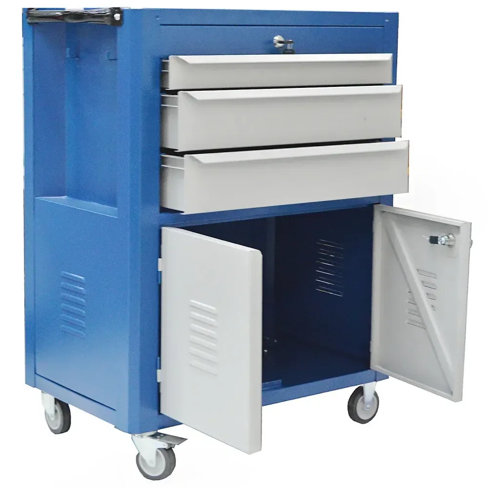 Carro Para Ferramentas C063 Gavetas E 2 Portas Azul Fercar - Imagem 4