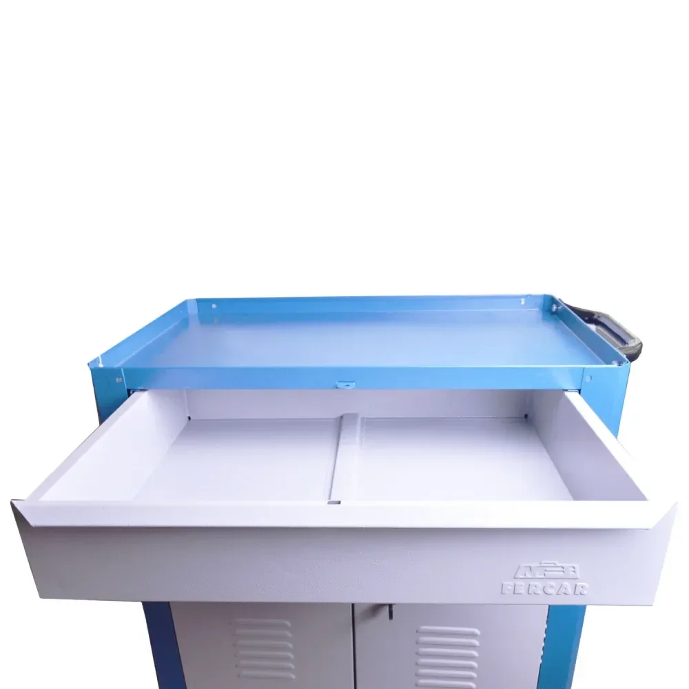 Carro Para Ferramentas Fechado 1 Gaveta + 2 Portas C07 Fercar - Imagem 4