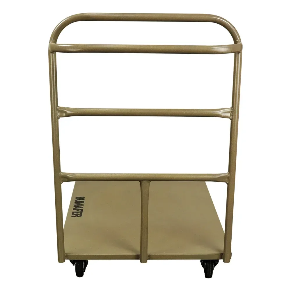 Carro Plataforma Aço 800X600Mm 250Kg C/ Uma Aba Fixa Bumafer - Imagem 3