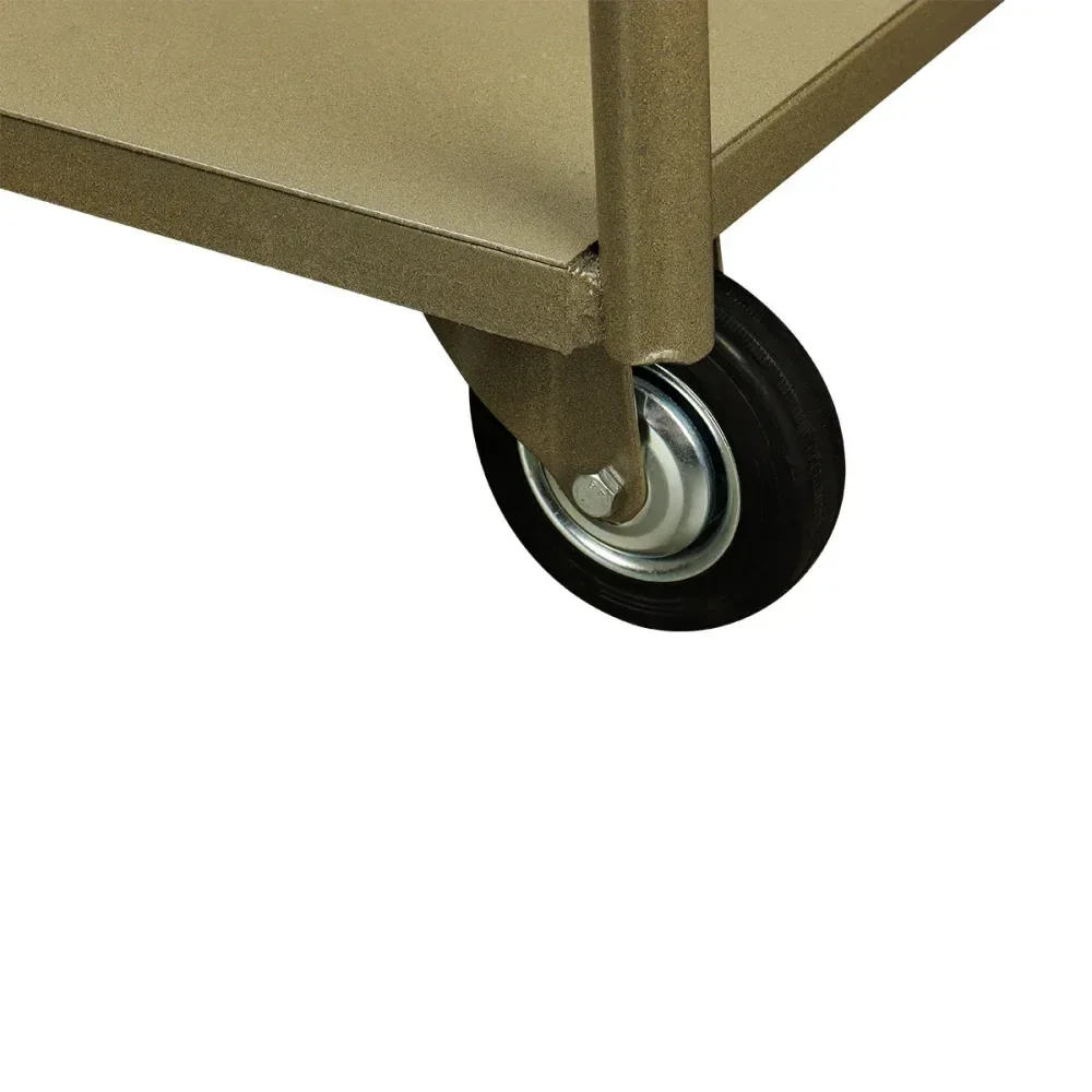 Carro Plataforma Aço 800X600Mm 250Kg C/ Uma Aba Fixa Bumafer - Imagem 4