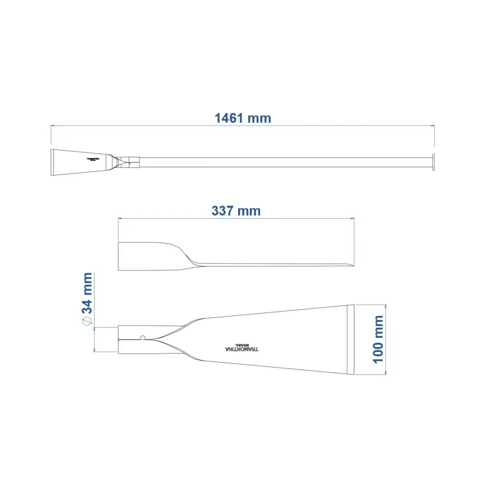 Cavadeira Reta 9, Cabo Metálico 120 Cm E Socador Tramontina 77550895 - Imagem 2