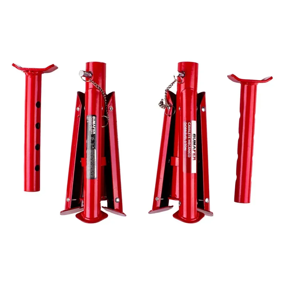 Cavaletes Mecânicos Dobráveis 3T 1 Par 270X360Mm Bumafer - Imagem 3
