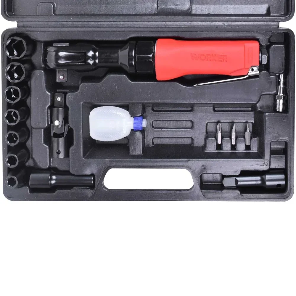 Chave Catraca Pneumática 1/2 17 Peç Worker - Imagem 4