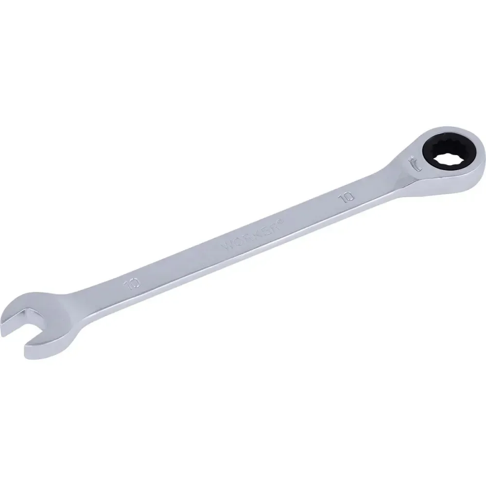 Chave Combinada Com Catraca Cromo Vanádio 10Mm Worker - Imagem 2