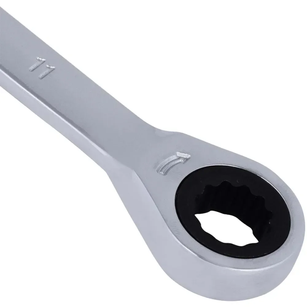 Chave Combinada Com Catraca Cromo Vanádio 11Mm Worker - Imagem 5