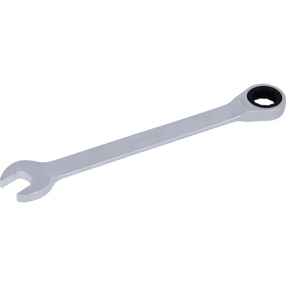 Chave Combinada Com Catraca Cromo Vanádio 17Mm Worker - Imagem 2