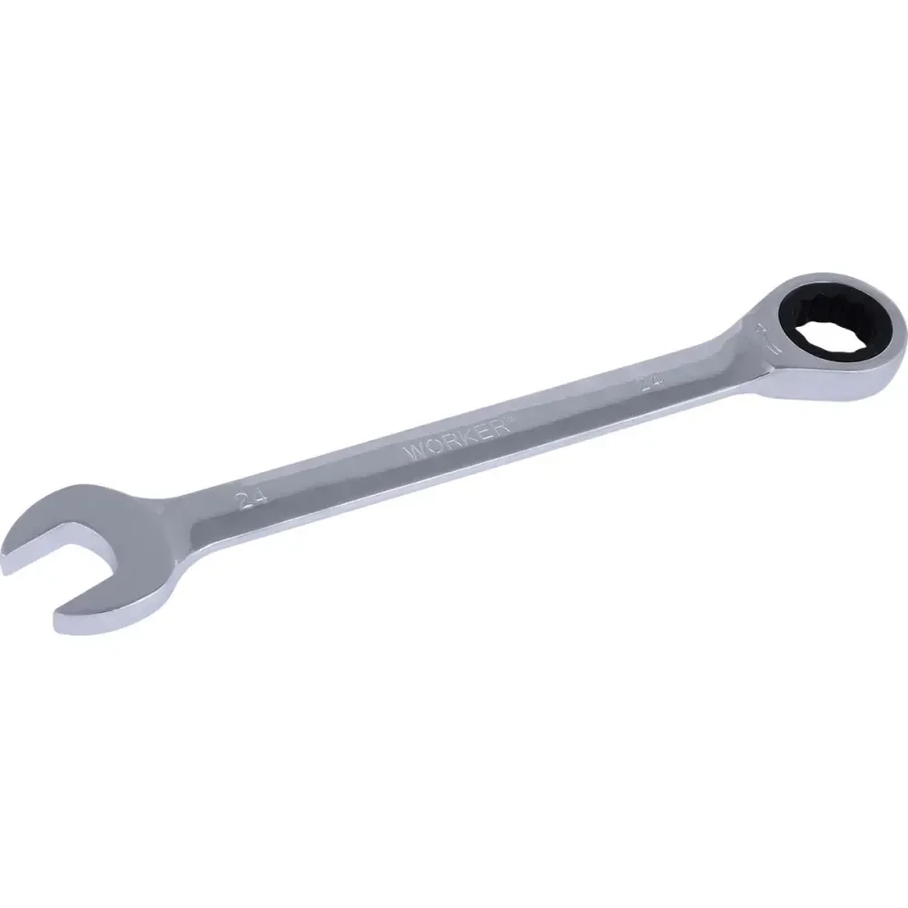 Chave Combinada Com Catraca Cromo Vanádio 24Mm Worker - Imagem 2