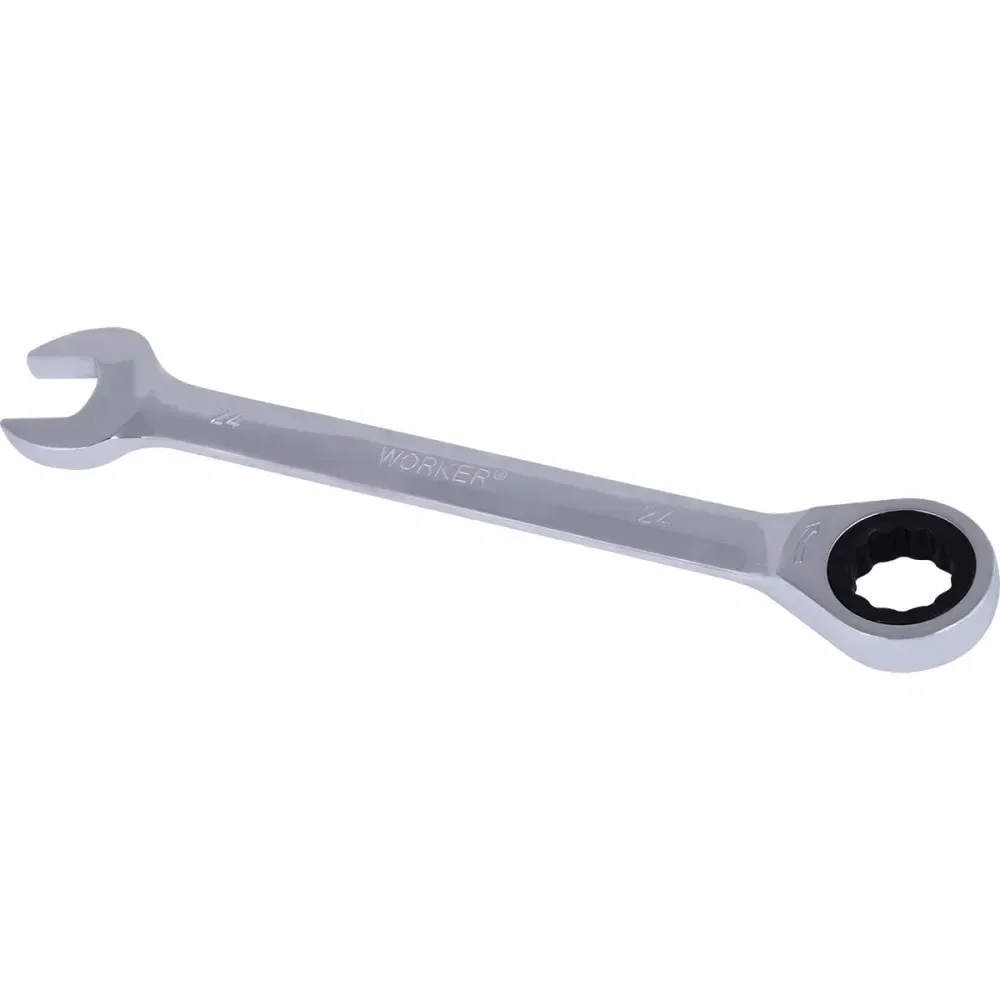 Chave Combinada Com Catraca Cromo Vanádio 24Mm Worker - Imagem 3