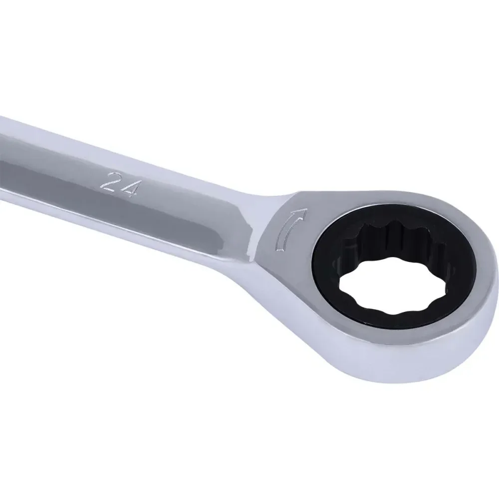 Chave Combinada Com Catraca Cromo Vanádio 24Mm Worker - Imagem 5