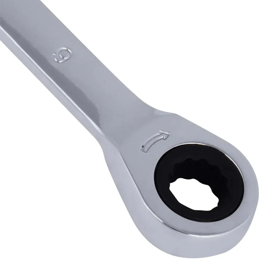 Chave Combinada Com Catraca Cromo Vanádio 9Mm Worker - Imagem 5