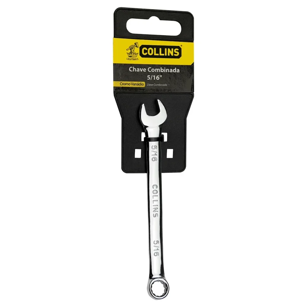 Chave Combinada De Aço Cromo Vanádio 5/16” Collins  - Imagem 2