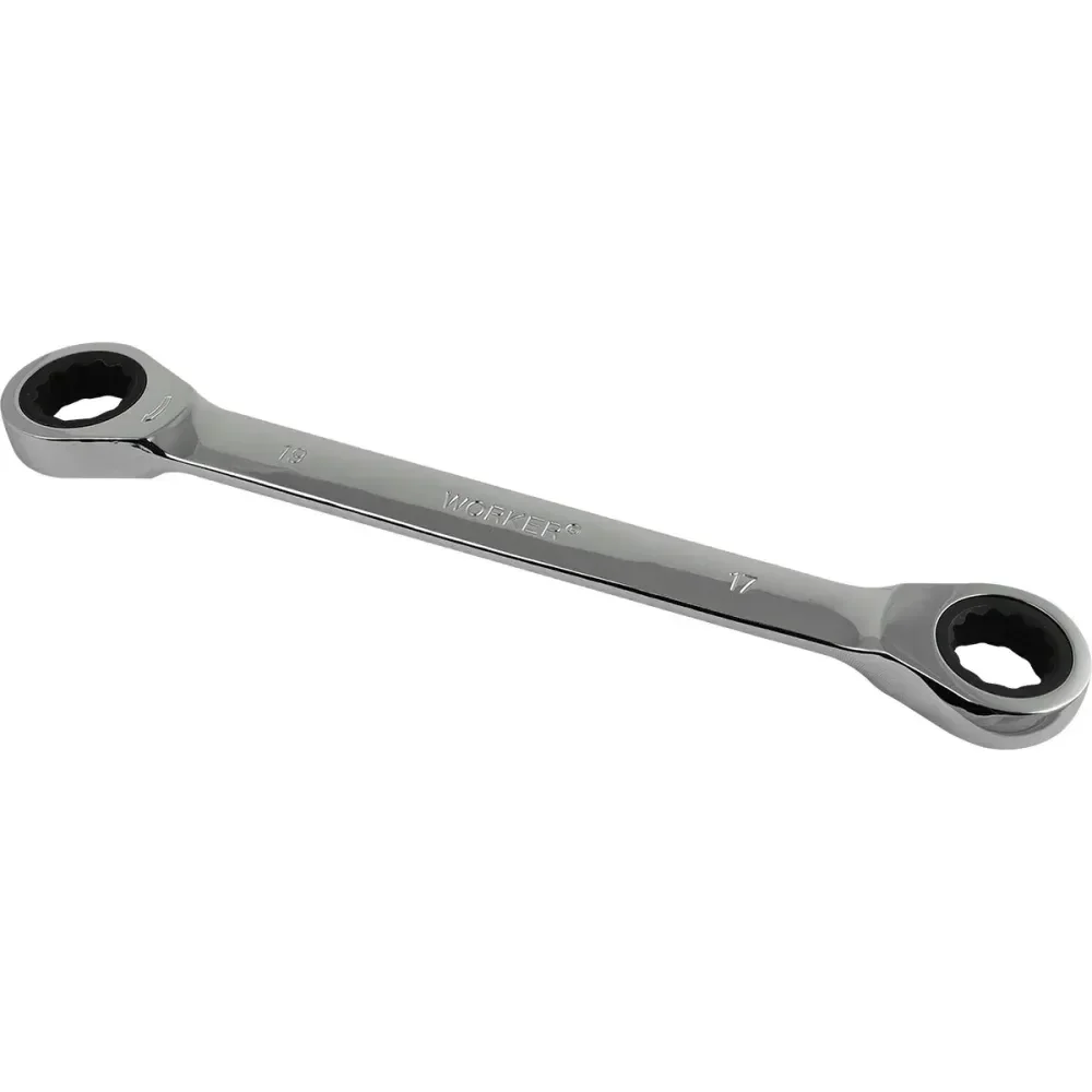 Chave Estrela Com Catraca Em Cromo Vanádio 17X19Mm Worker - Imagem 3