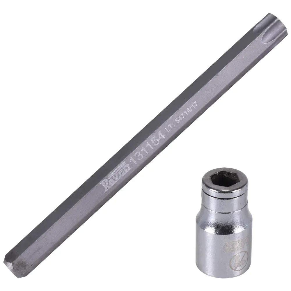 Chave Hexalobular T55 Encaixe 1/2 Parafuso Cabeçote Raven Em Oferta - Imagem 2