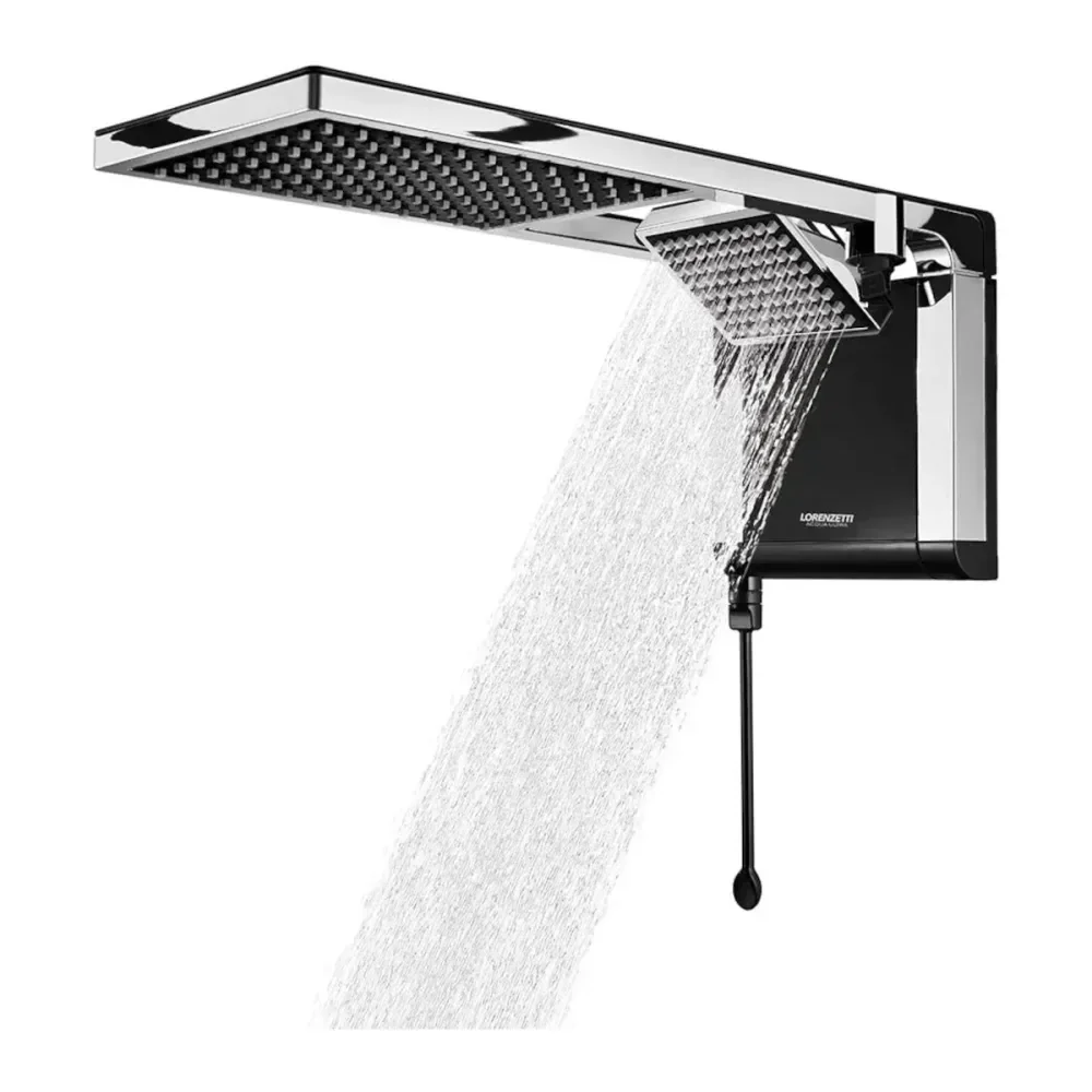 Chuveiro Acqua Duo Ultra Preto Cromado 5500W 127V Lorenzetti - Imagem 3