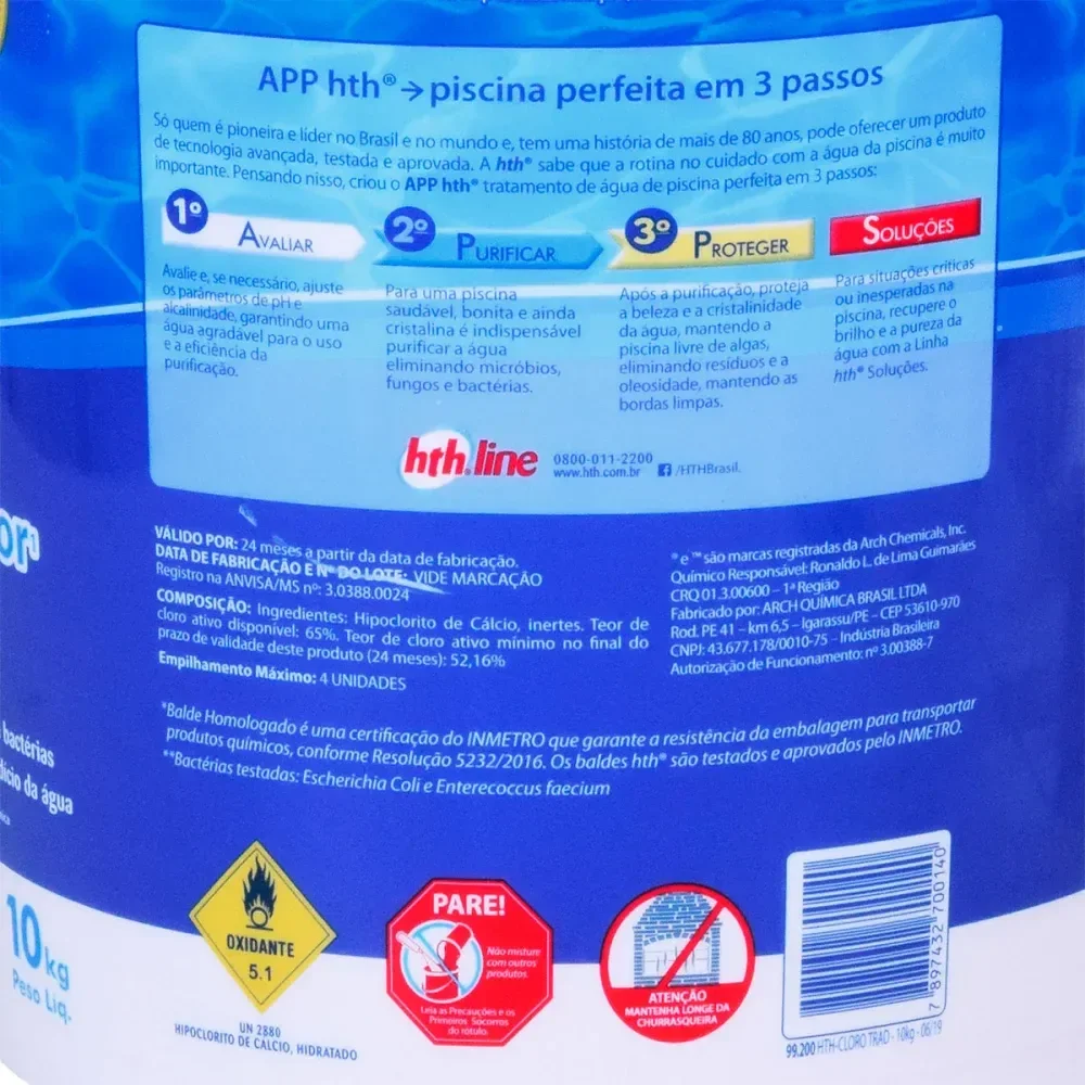 Cloro Granulado Tradicional 10Kg Hth - Imagem 5
