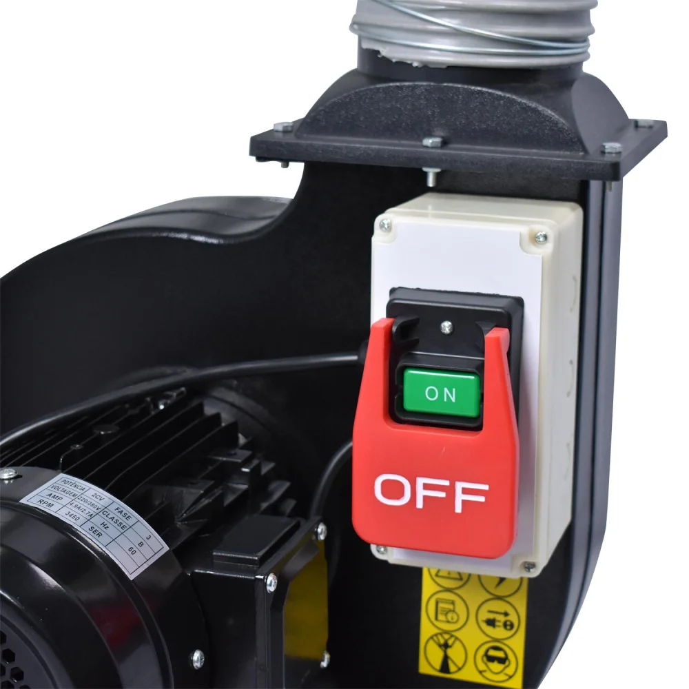 Coletor De Pó Eco 2 Bocas Black Edition Cp/2.C Trifásico Maksiwa - Imagem 4