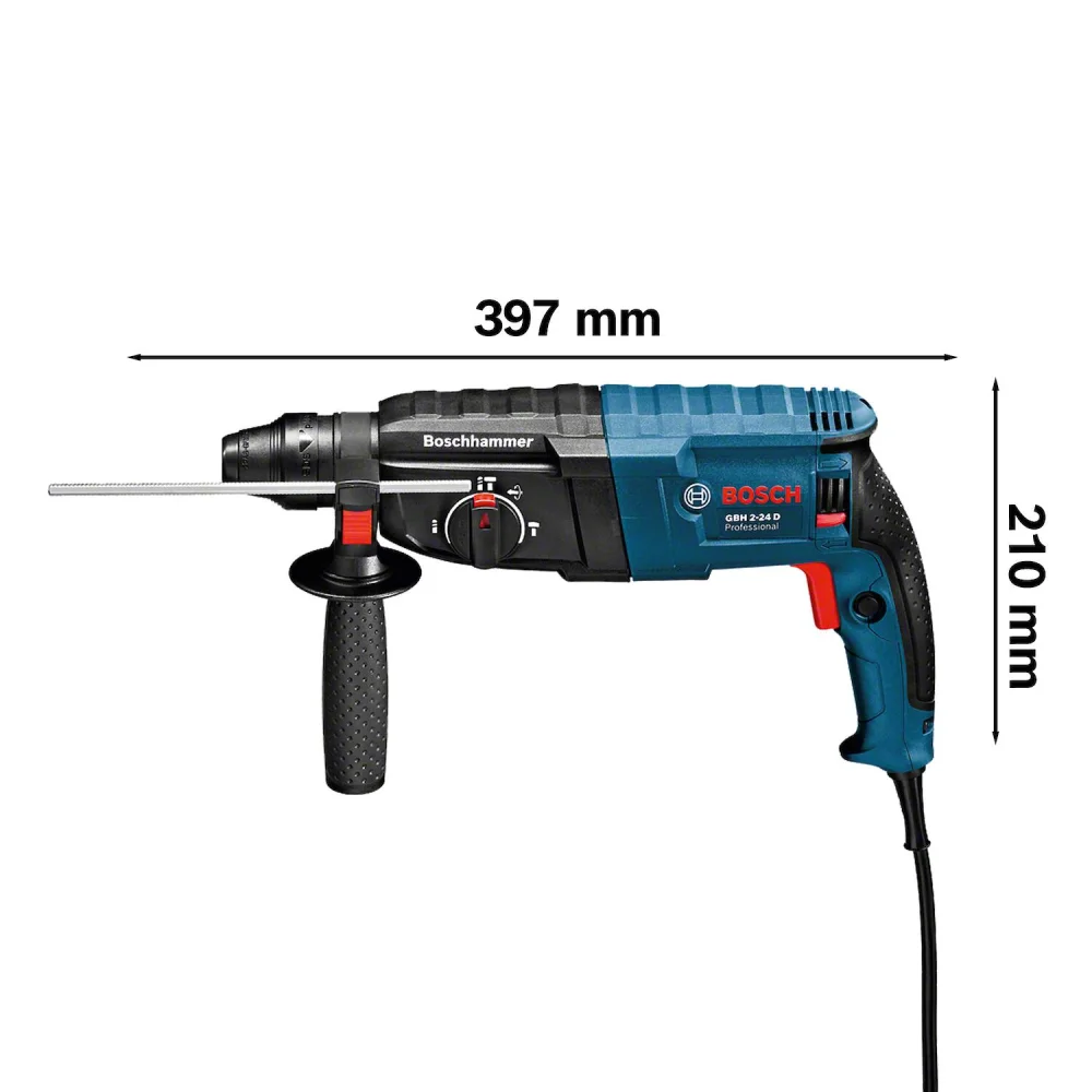 Combo Martelete Perfurador Gbh 2-24 D + Esmerilhadeira Gws 850 Bosch - Imagem 5