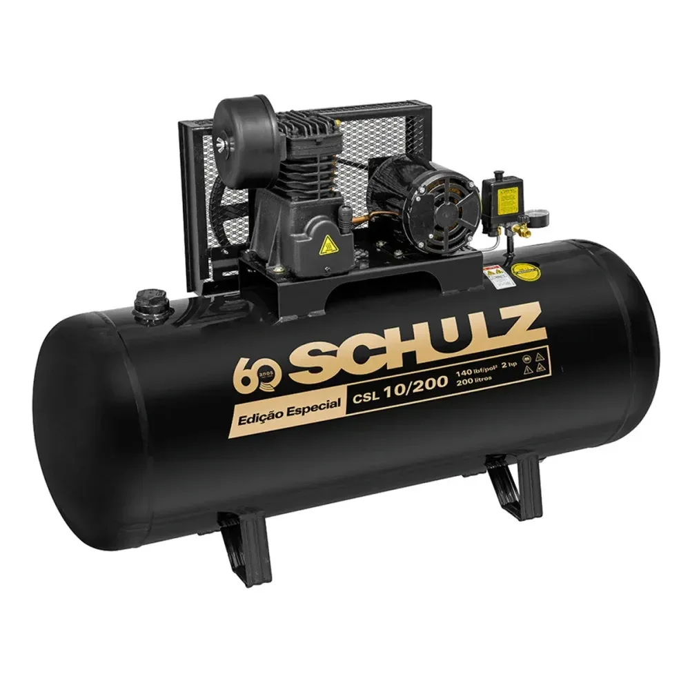 Compressor Alternativo De Pistão 127V Bravo Csl 10Br/200 Schulz - Imagem 3