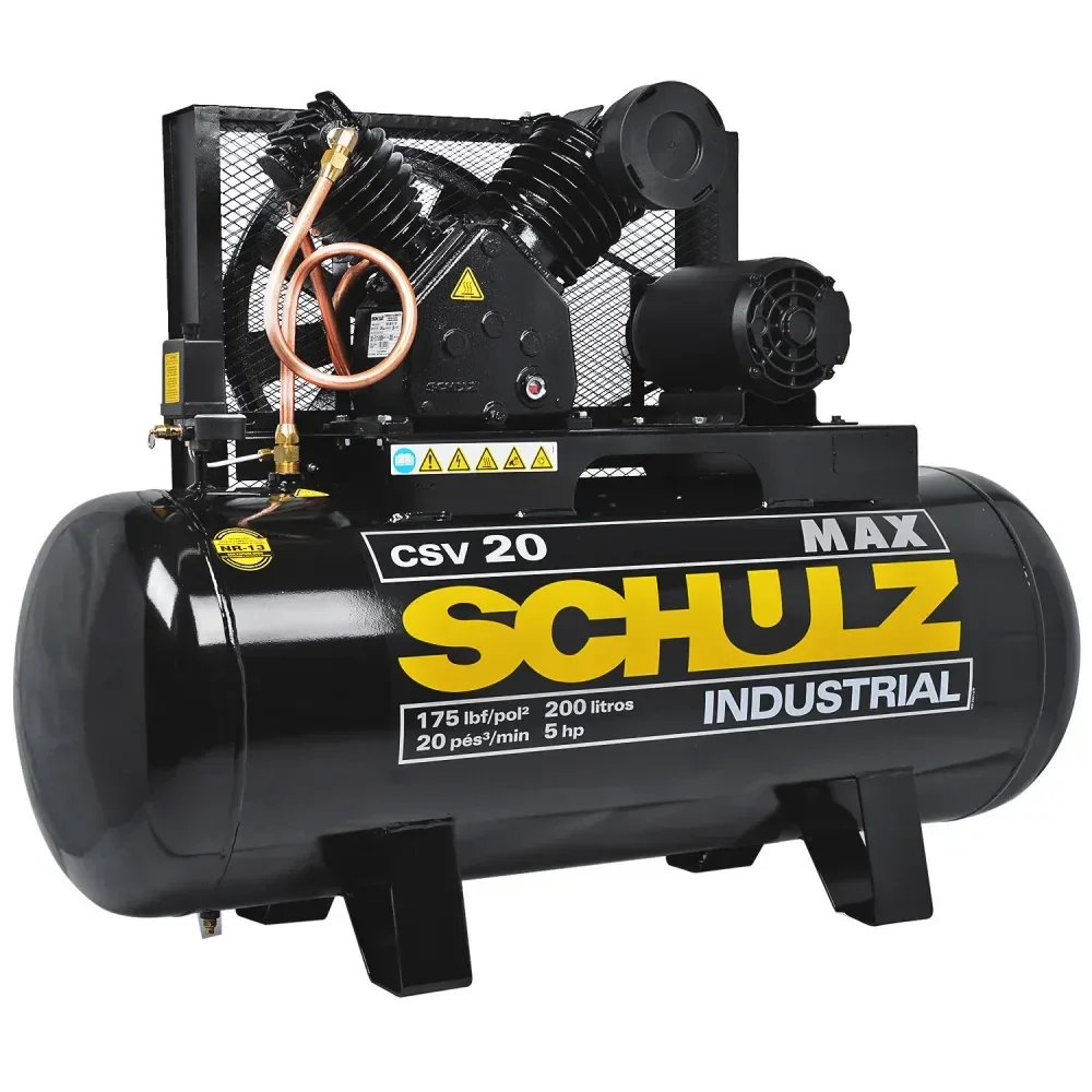 Compressor De Ar 20 Pés 200L Max Csv 220/380V Schulz - Imagem 2
