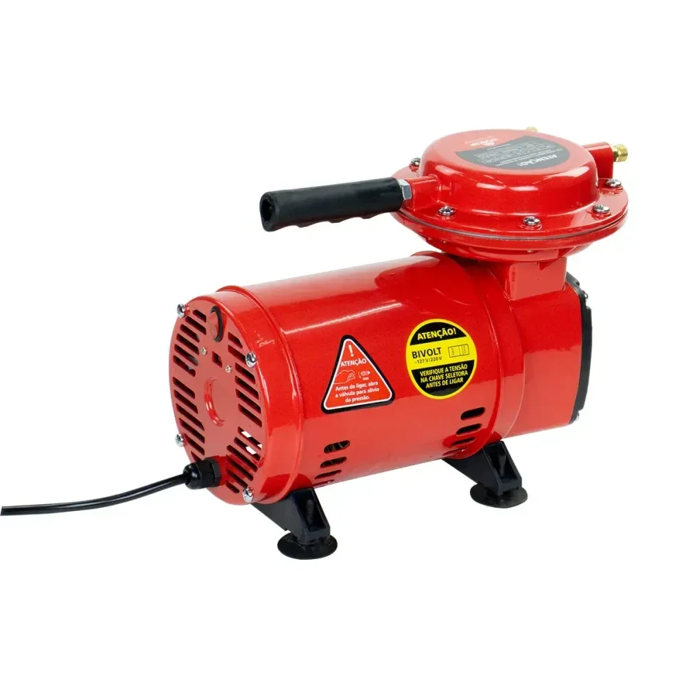 Compressor De Ar Direto Com Kit De Pintura 370W Bivolt Worker - Imagem 4