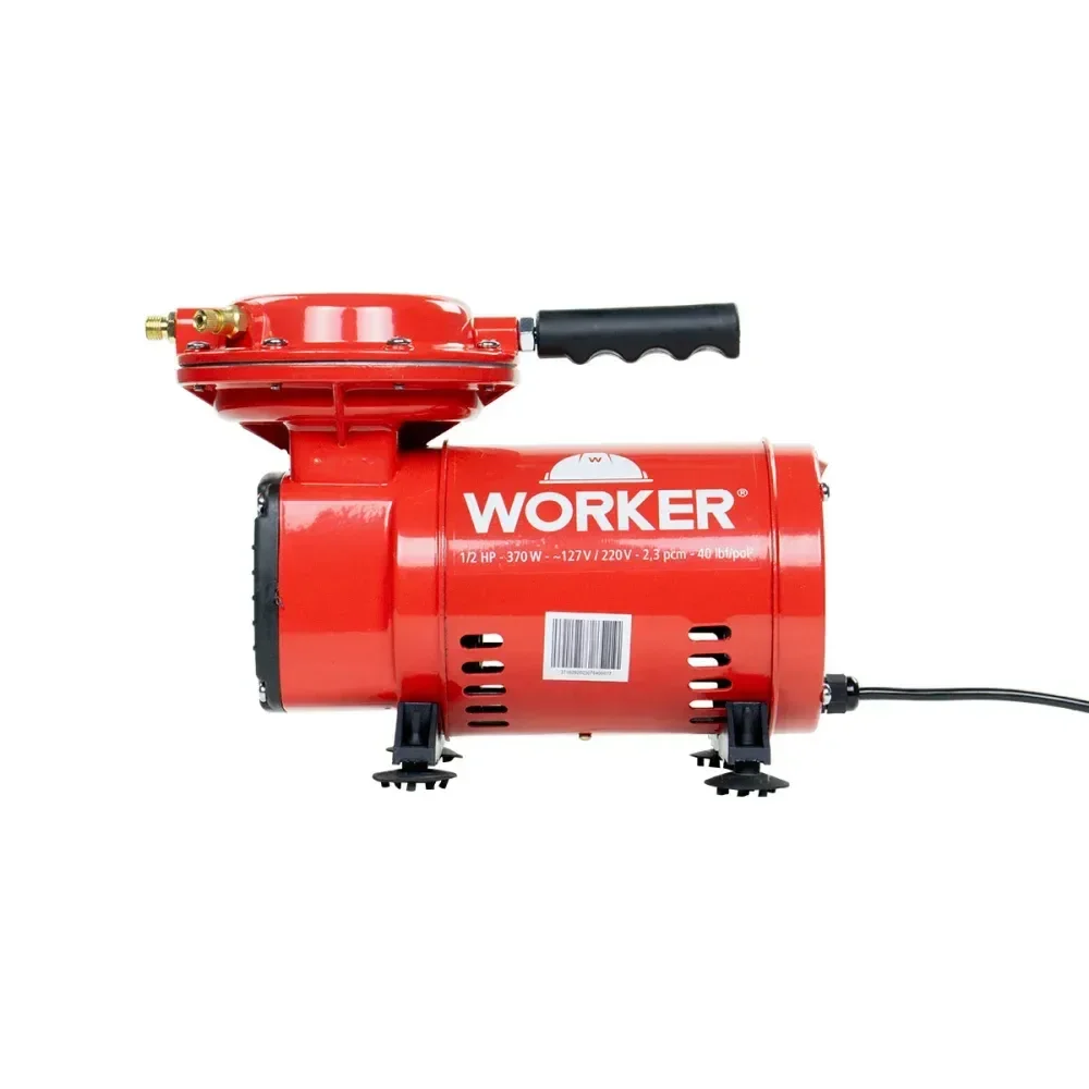 Compressor De Ar Direto Com Kit De Pintura 370W Bivolt Worker - Imagem 6