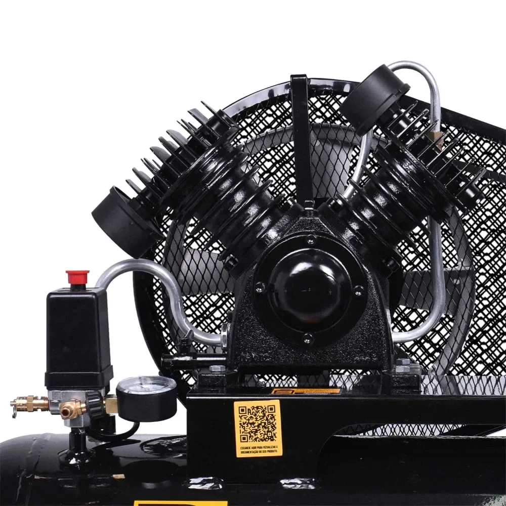 Compressor De Ar Vortex 300 10Pcm 100L Trifásico Pressure - Imagem 6