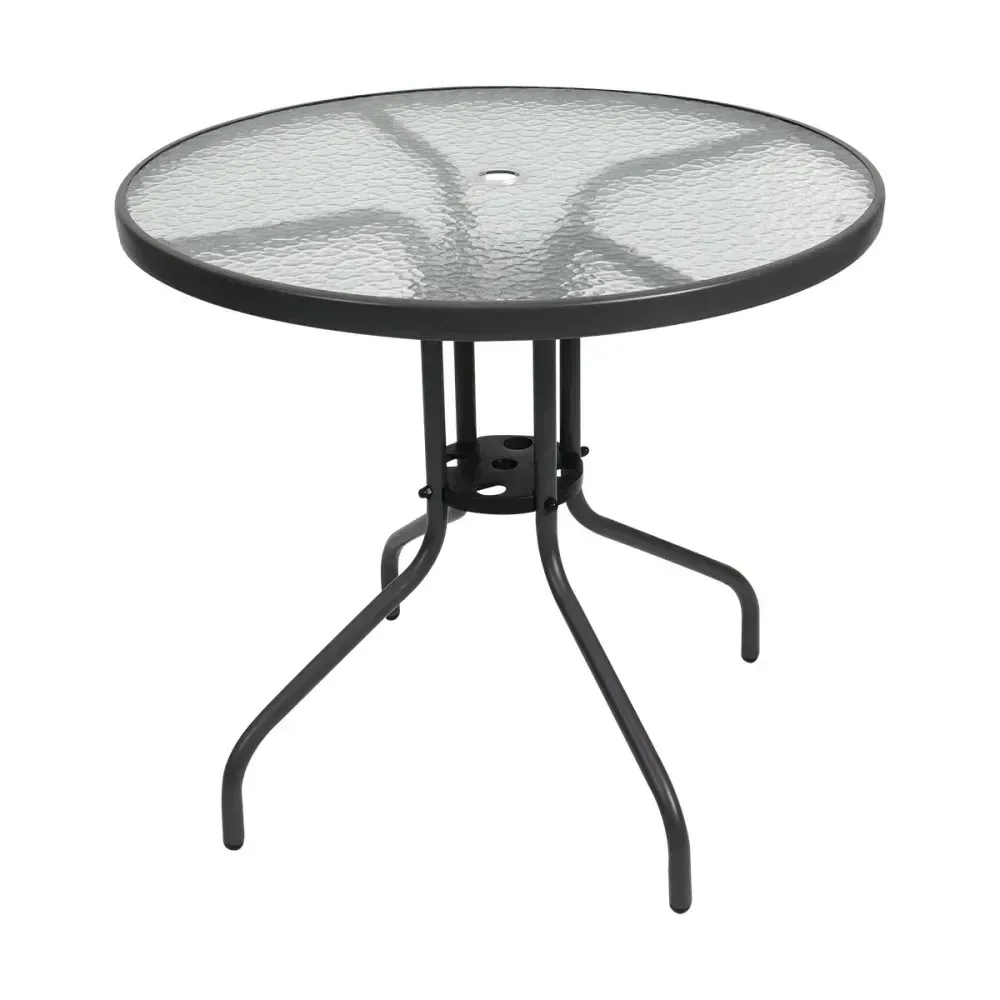 Conjunto Para Jardim Mesa Tampo De Vidro 6 Peç Kala - Imagem 3