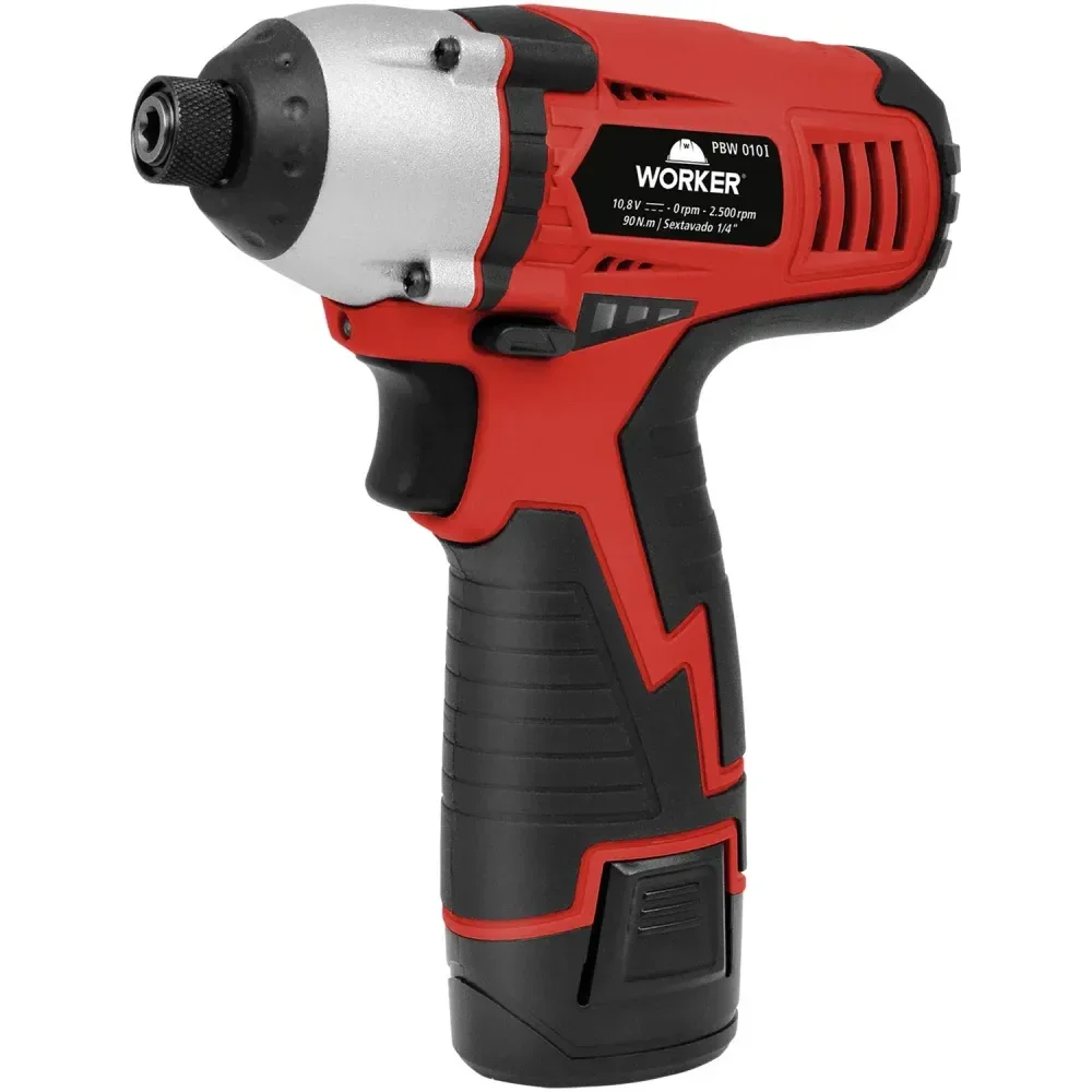 Conjunto Parafusadeira E Furadeira E Chave De Impacto À Bateria 10,8V Worker - Imagem 3