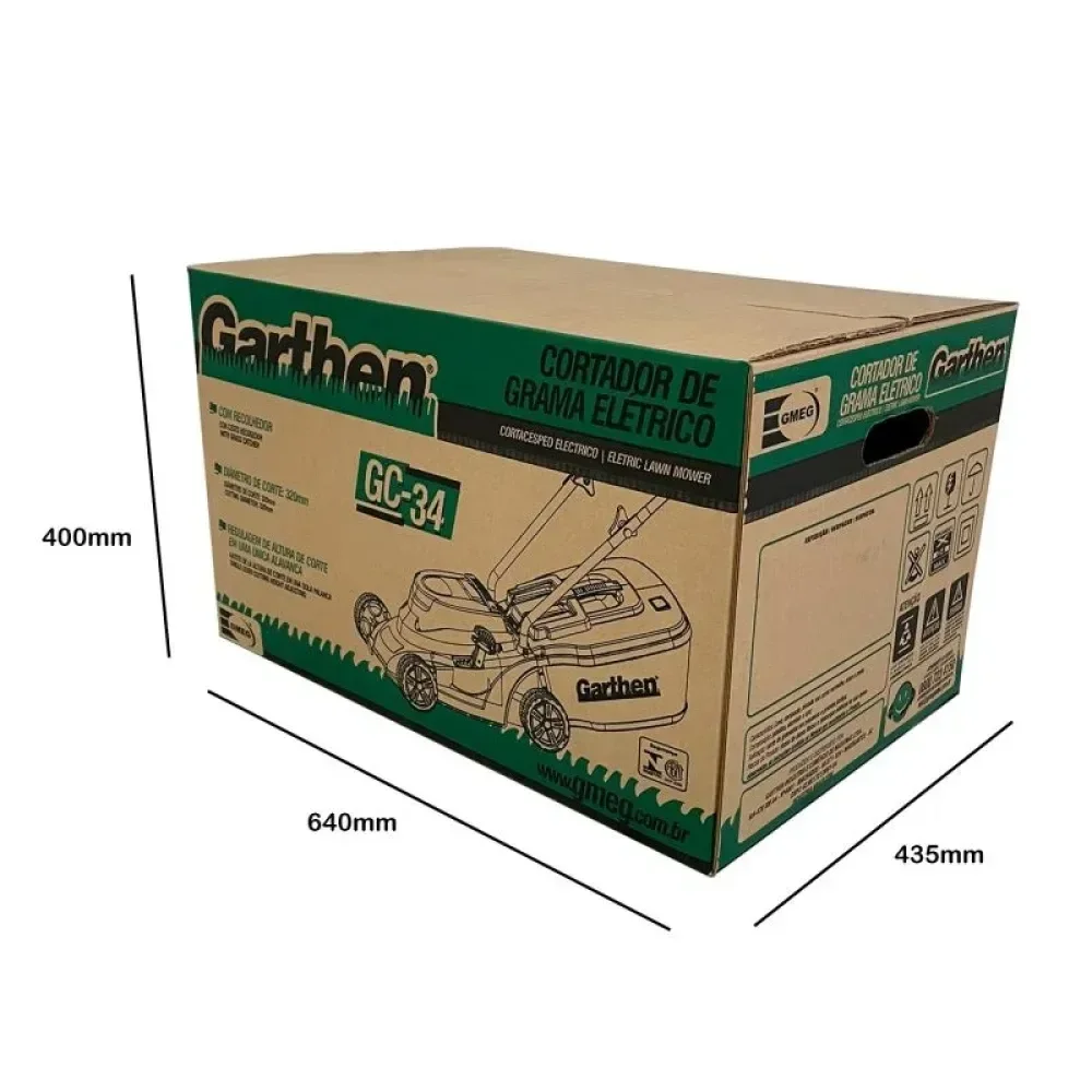 Cortador De Grama Elétrico Gc-34 1300W Garthen - Imagem 8