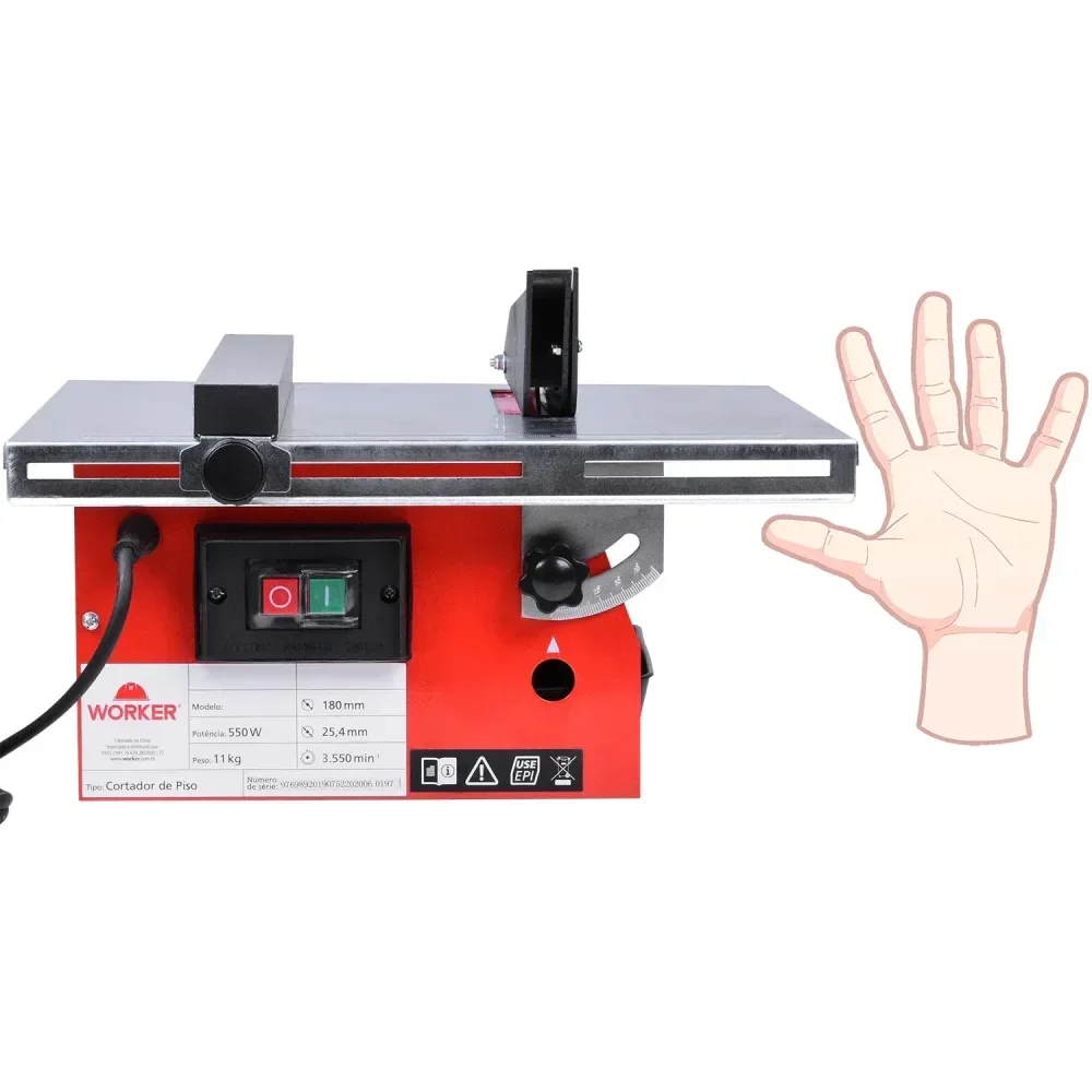 Cortador De Piso 400Mm 2950Rpm 550W 220V Worker - Imagem 5