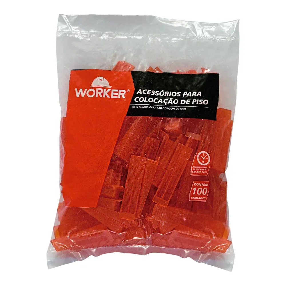 Cunha Espaçador De Piso 100 Peç Worker - Imagem 2
