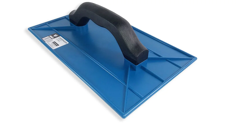 Desempenadeira Plástica 18X30Cm Lisa Azul Galo - Imagem 2