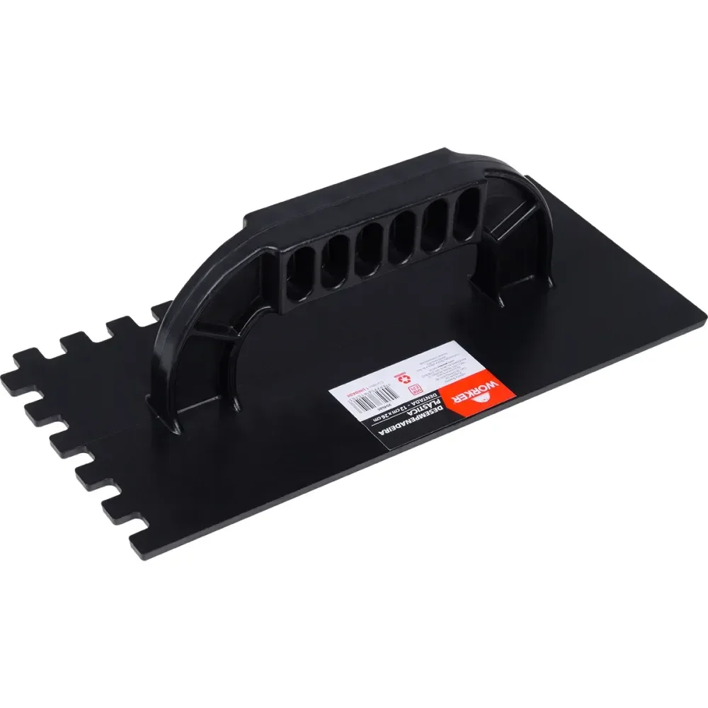 Desempenadeira Plástico Dentado 12X26 Monobloco Worker - Imagem 2