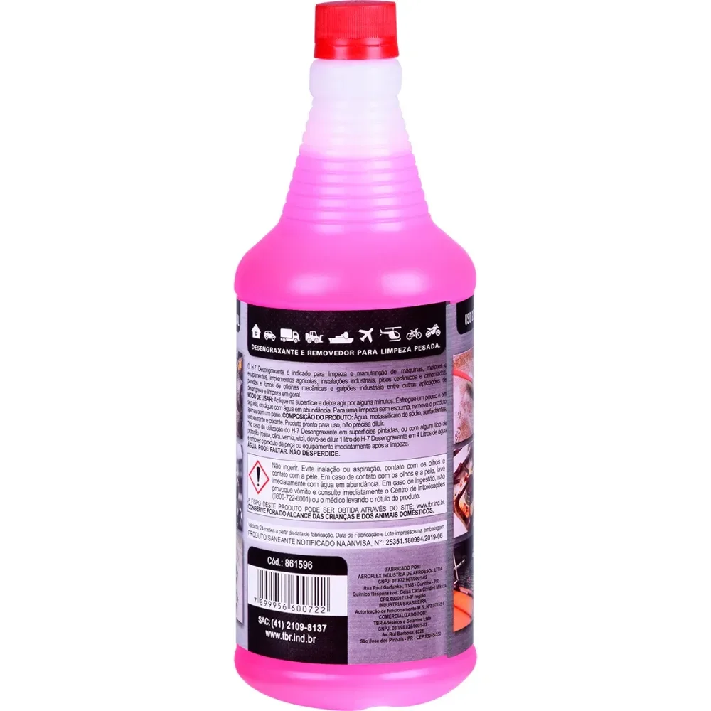 Desengraxante E Removedor Para Limpeza Pesada 1L H7 - Imagem 2