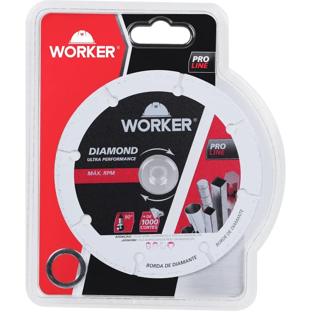 Disco Corte Diamantado Para Metais 115Mm Furo 7/8 Worker - Imagem 3