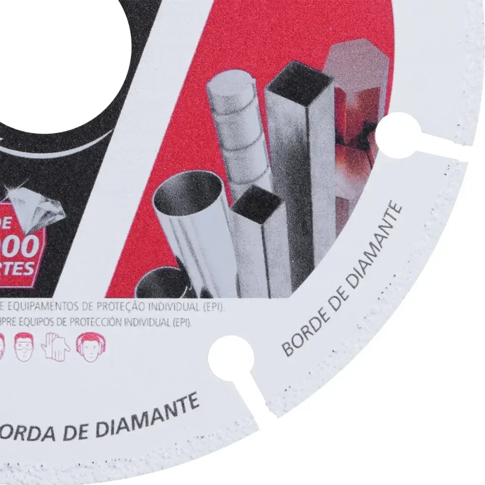 Disco Corte Diamantado Para Metais 230Mm Furo 7/8 Worker - Imagem 4
