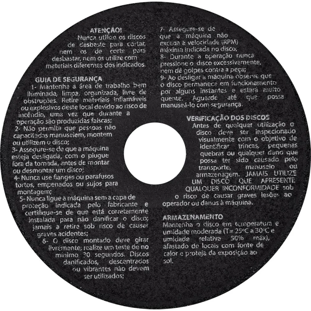 Disco De Corte Em Aço Inoxidável 2 Telas 4.1/2 7/8 Worker - Imagem 2