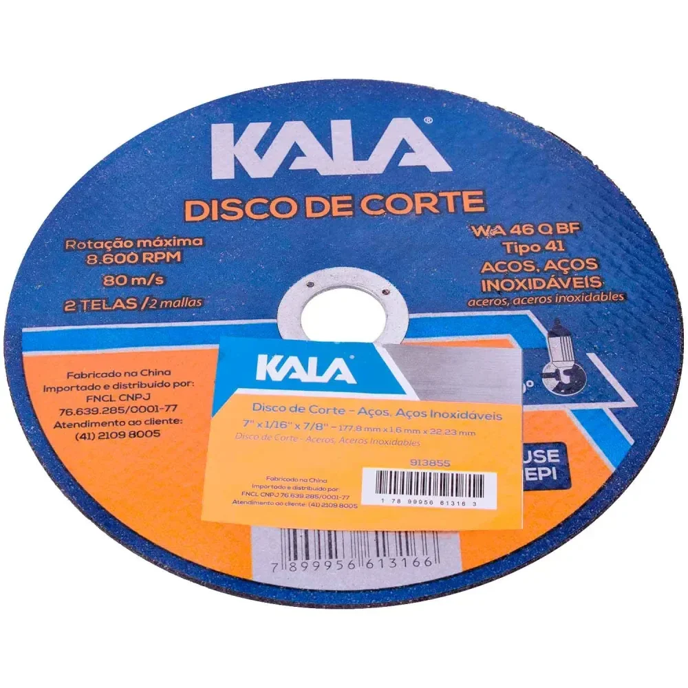 Disco De Corte Fino 2 Telas 7/16 X 7/8 Kala - Imagem 2
