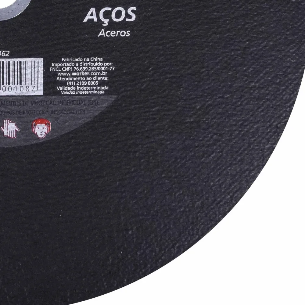 Disco De Corte Para Aço 14 X 355,6Mm Worker - Imagem 3