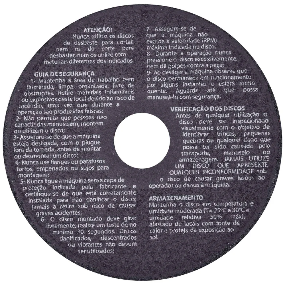 Disco De Corte Para Aço A30P Bf 4.1/2”/8” Worker - Imagem 2