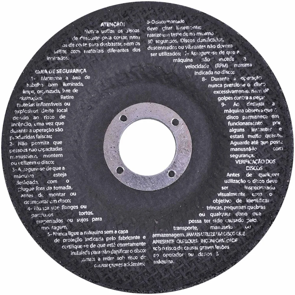 Disco De Desbaste Para Aço Com 3 Telas 4.5/4/8Worker - Imagem 2