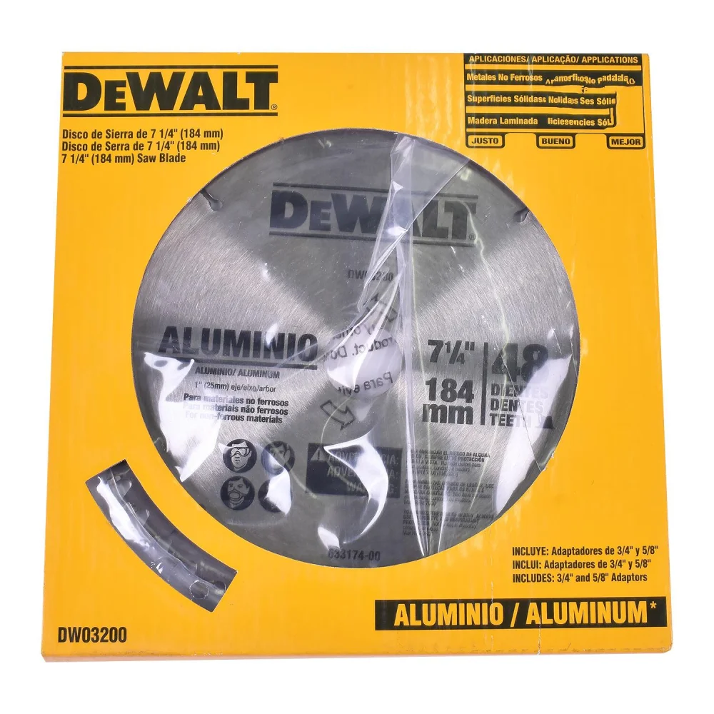 Disco De Serra Circular 7.1/4 48 Dentes Dw03200 Dewalt - Imagem 4