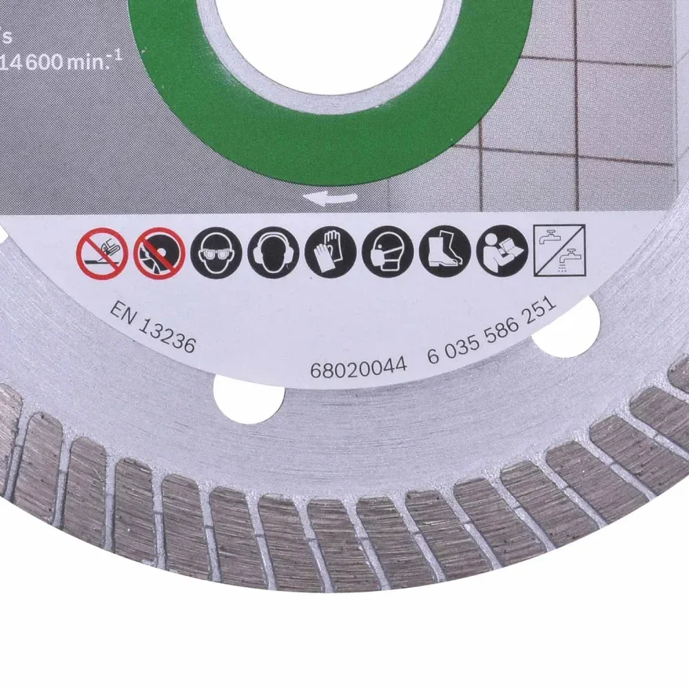 Disco Diamantado Expert Turbo Para Porcelanato 105Mm 20Mm Bosch - Imagem 2