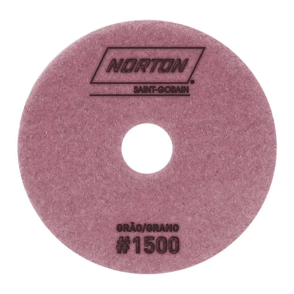 Disco Diamantado Flexível 100Mm Grão 1500 Verde Norton - Imagem 2