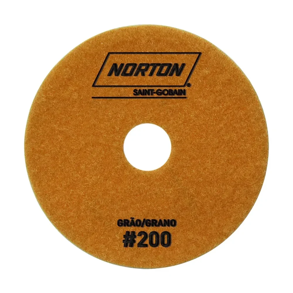 Disco Diamantado Flexível 100Mm Grão 200 Laranja Norton - Imagem 2