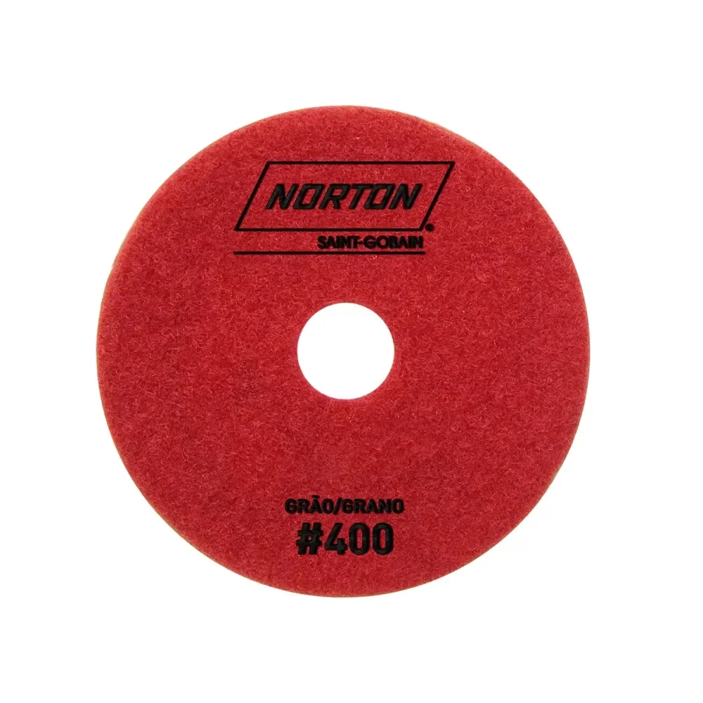 Disco Diamantado Flexível 100Mm Grão 400 Vermelho Norton - Imagem 2